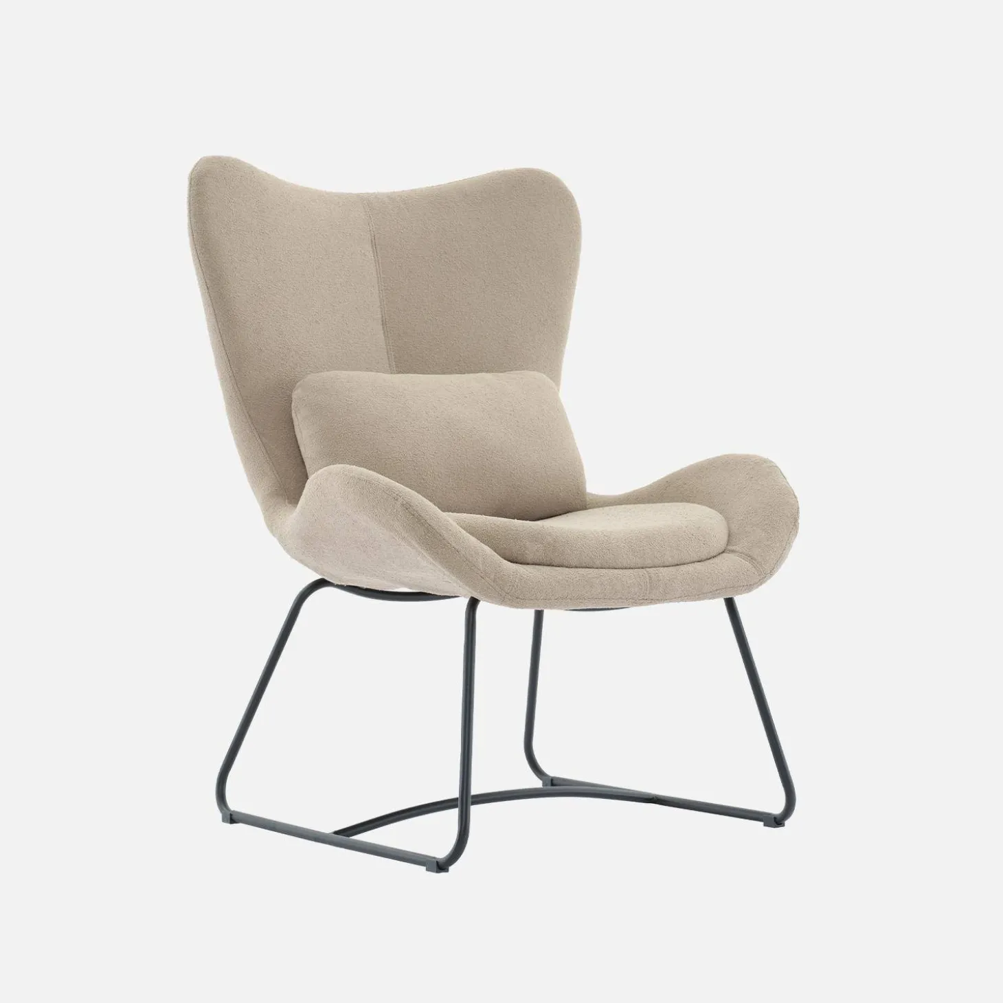 Sillón de tela con cojín
