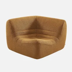 Sillón esquinero de borreguito texturizado