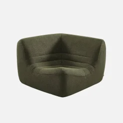 Sillón esquinero de borreguito texturizado