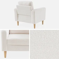 Sillón estilo escandinavo de borreguito