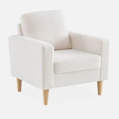 Sillón estilo escandinavo de borreguito
