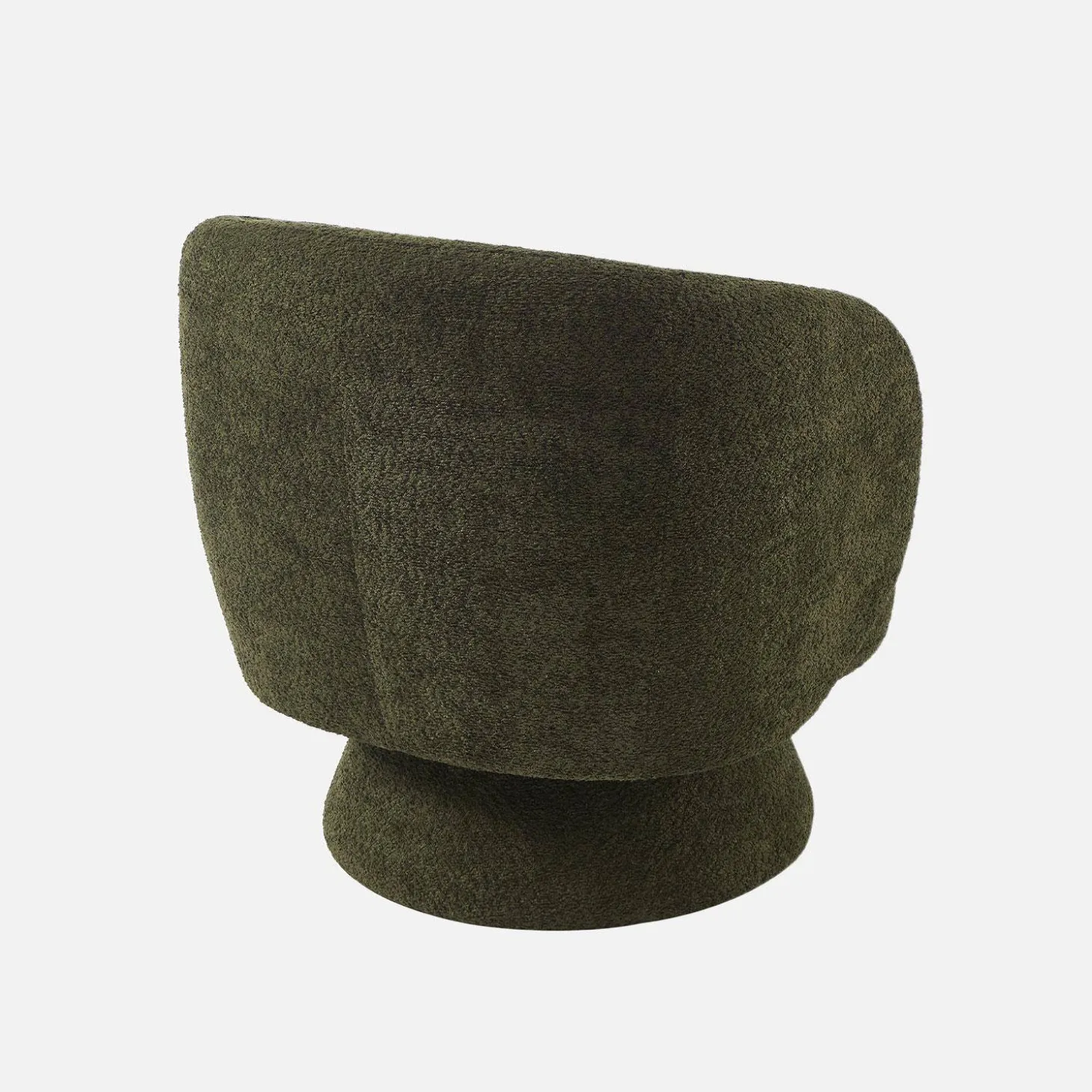 Sillón giratorio 360° en tela texturizada con cojín
