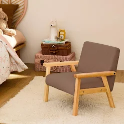 Sillón infantil estilo escandinavo de madera de hevea