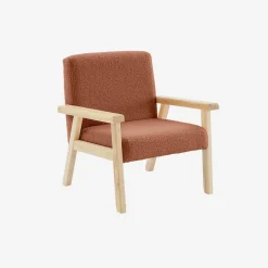 Sillón infantil estilo escandinavo de madera de hevea