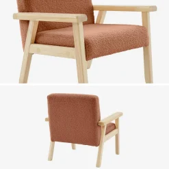 Sillón infantil estilo escandinavo de madera de hevea