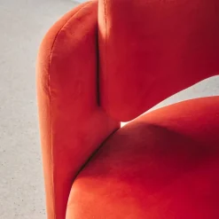 Sillón trípode en terciopelo