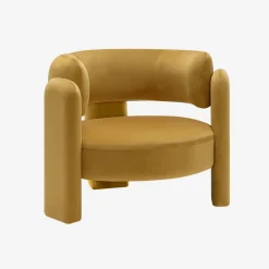 Sillón trípode en terciopelo
