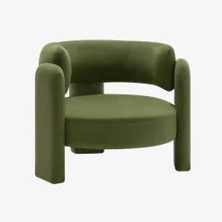 Sillón trípode en terciopelo