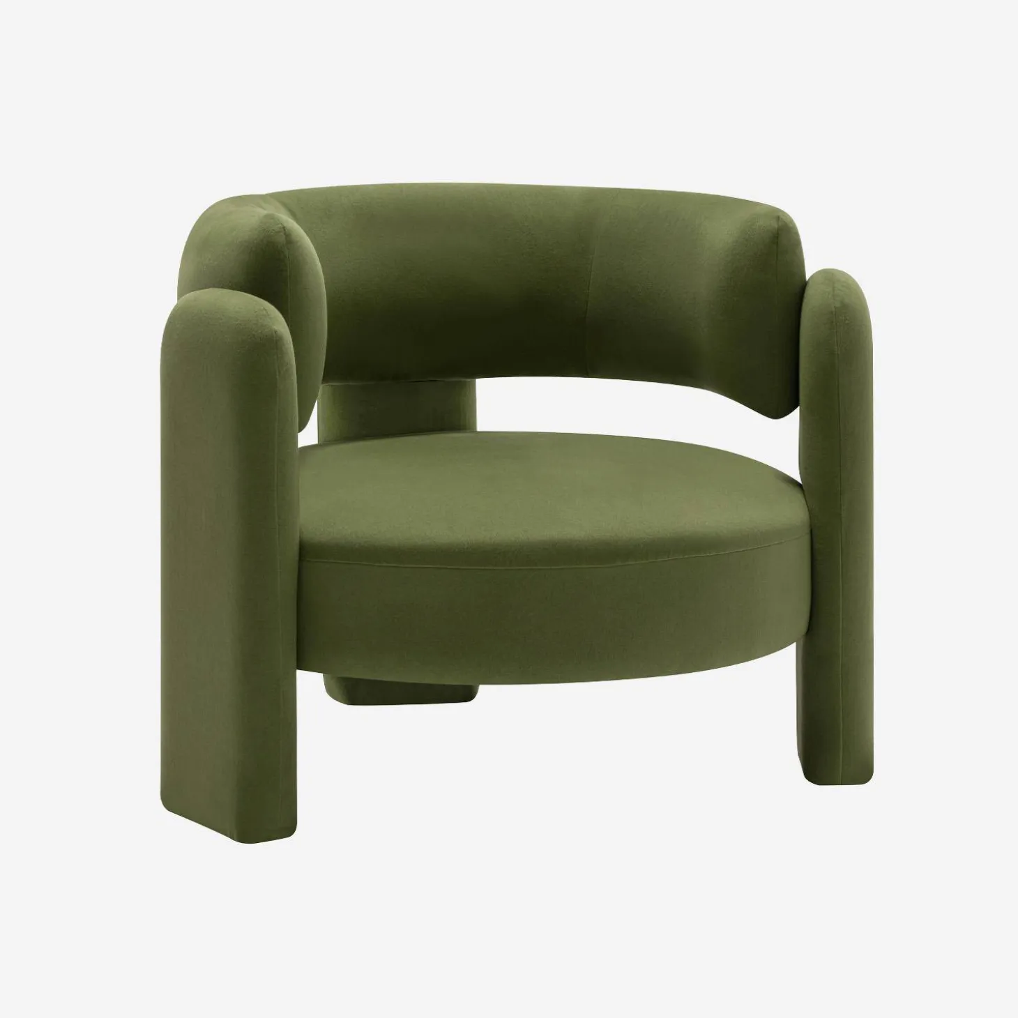 Sillón trípode en terciopelo