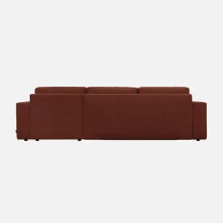 Sofá cama esquinero de tela chenilla, 3 plazas