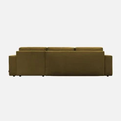Sofá cama esquinero de tela chenilla, 3 plazas
