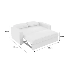 Sofá cama borreguito, 2 plazas