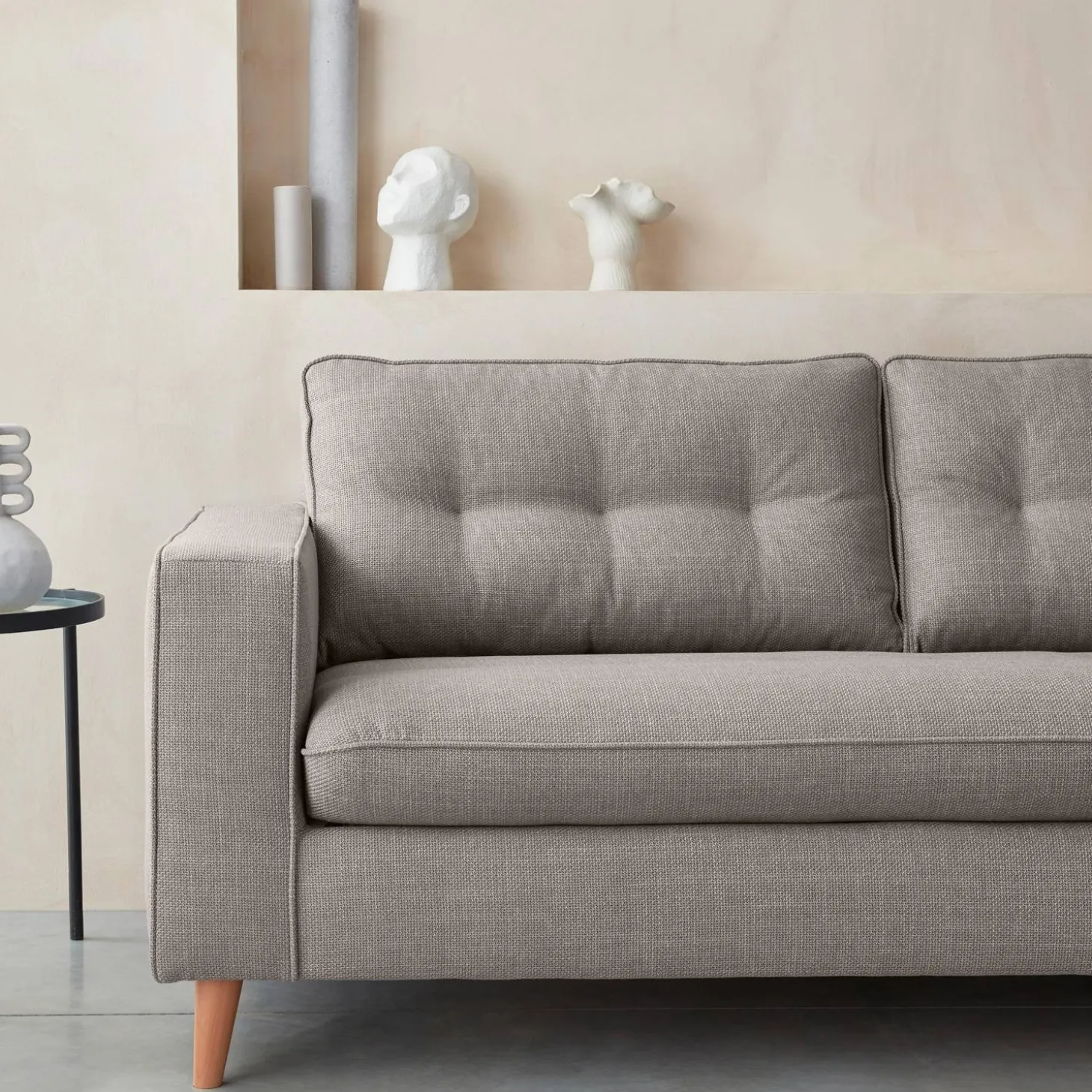 Sofá cama con colchón de 12cm, 3 plazas