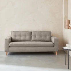 Sofá cama con colchón de 12cm, 3 plazas