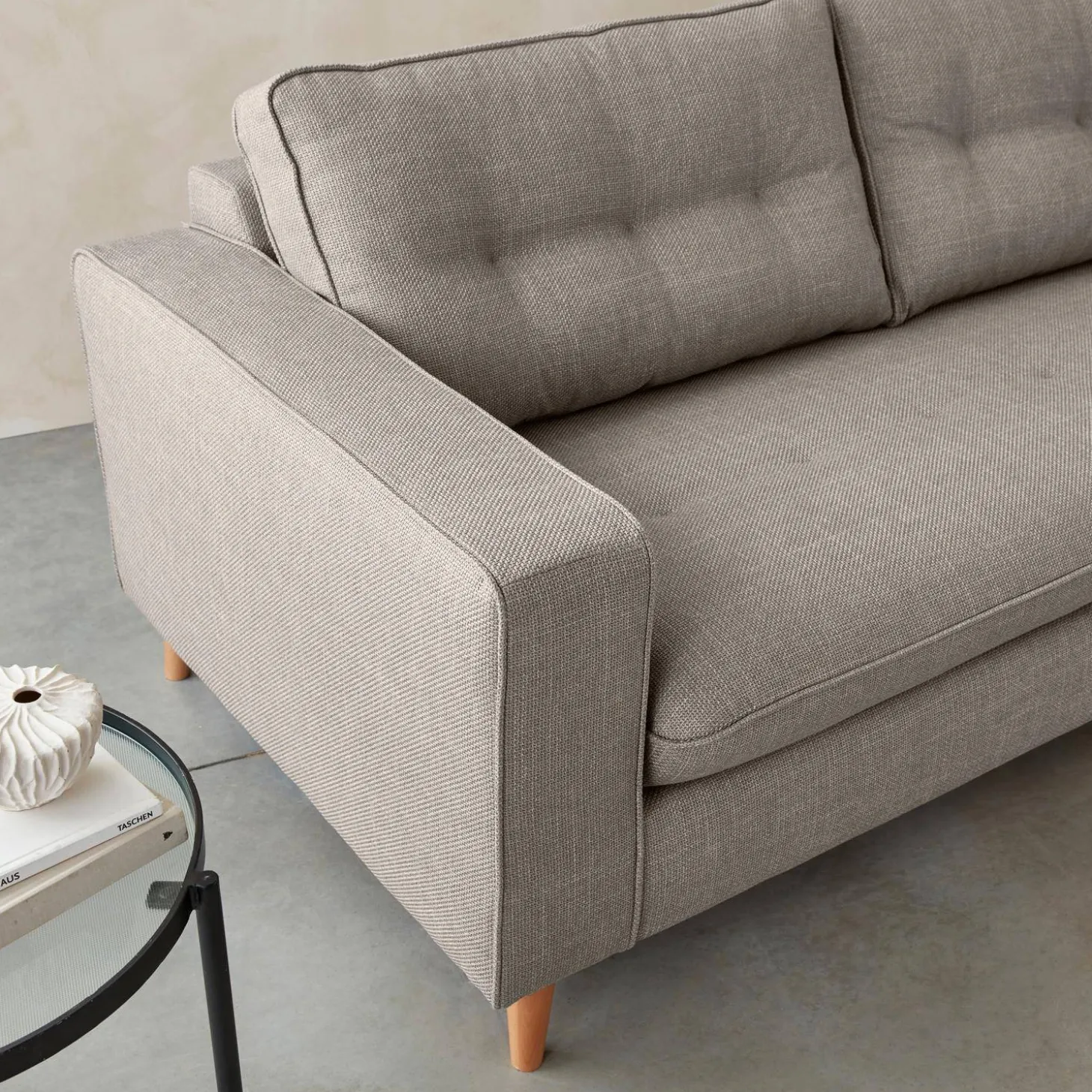 Sofá cama con colchón de 12cm, 3 plazas