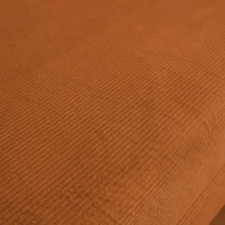 Sofá cama con futón plegable en pana y estructura cromada, 3 plazas