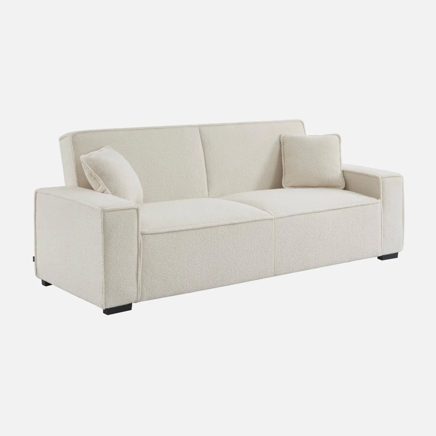 Sofá cama de borreguito, 3 plazas