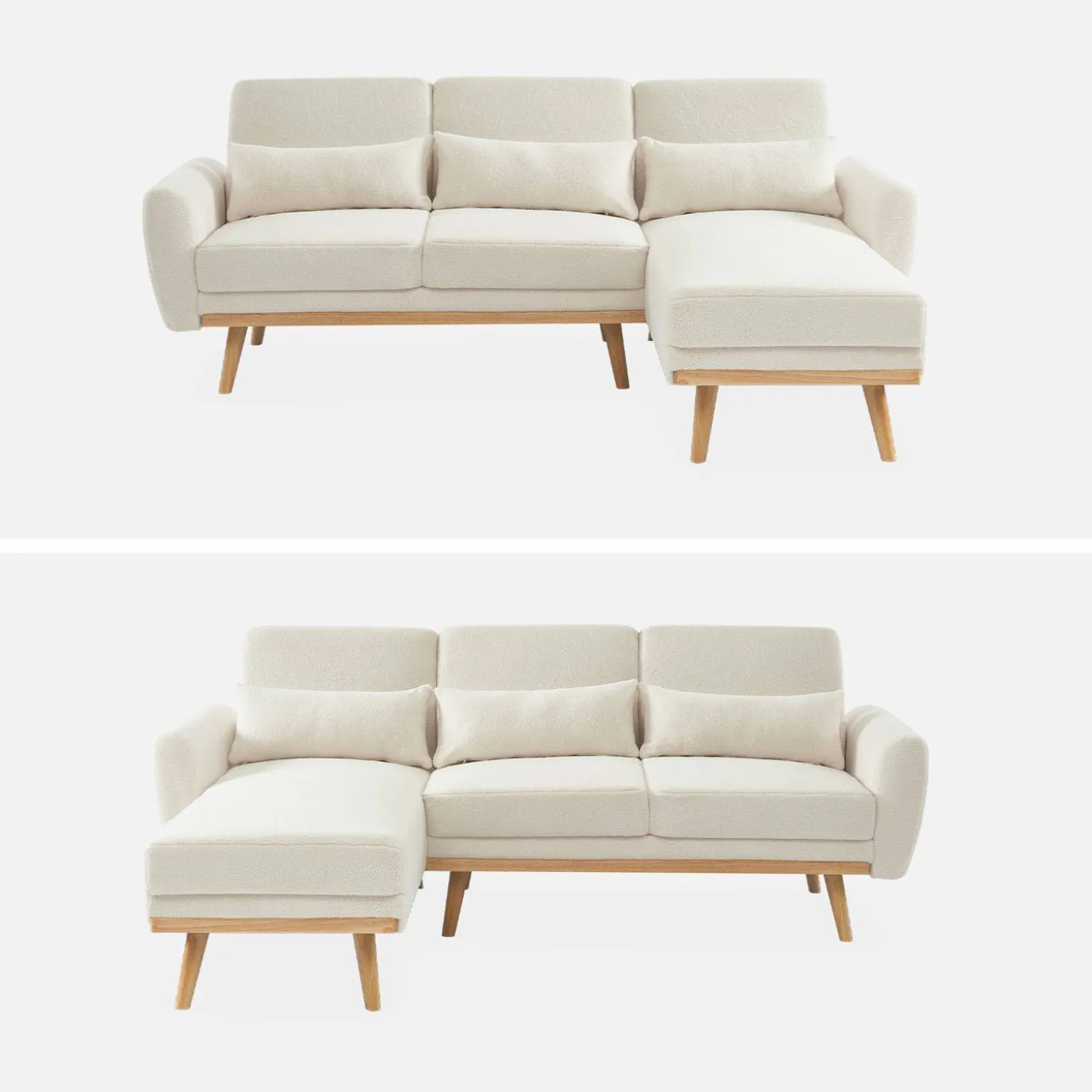 Sofá cama de borreguito, 3 plazas
