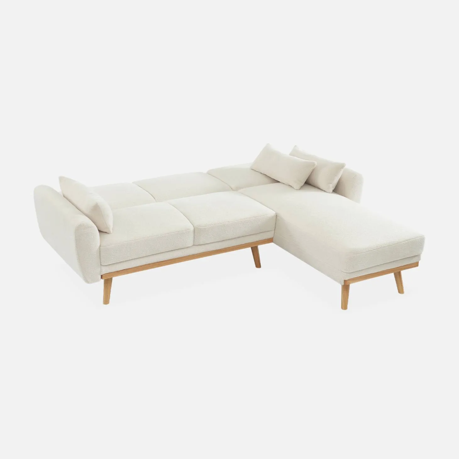 Sofá cama de borreguito, 3 plazas