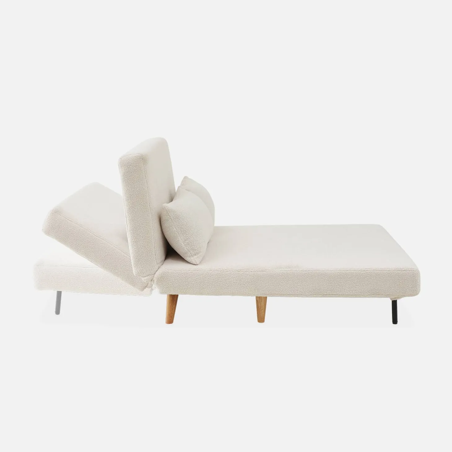 Sofá cama de borreguito, 2 plazas