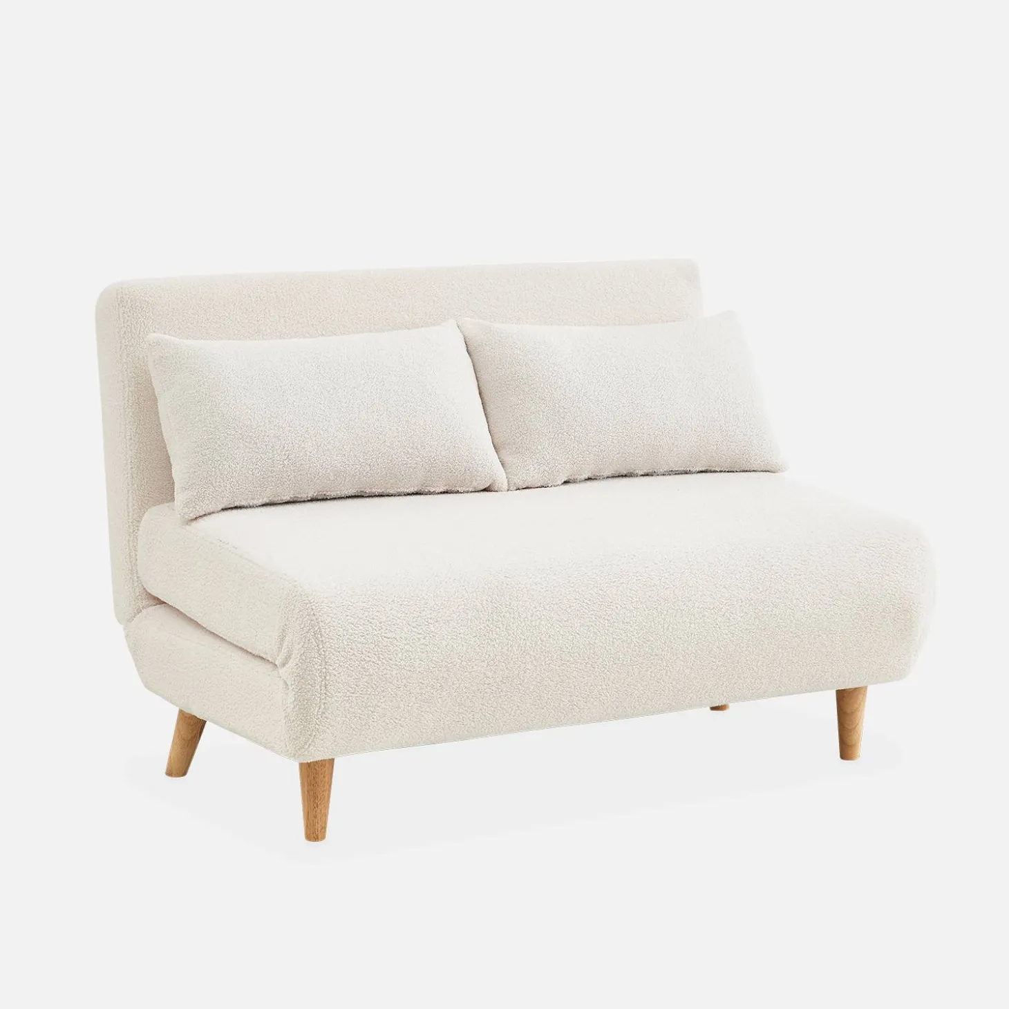 Sofá cama de borreguito, 2 plazas