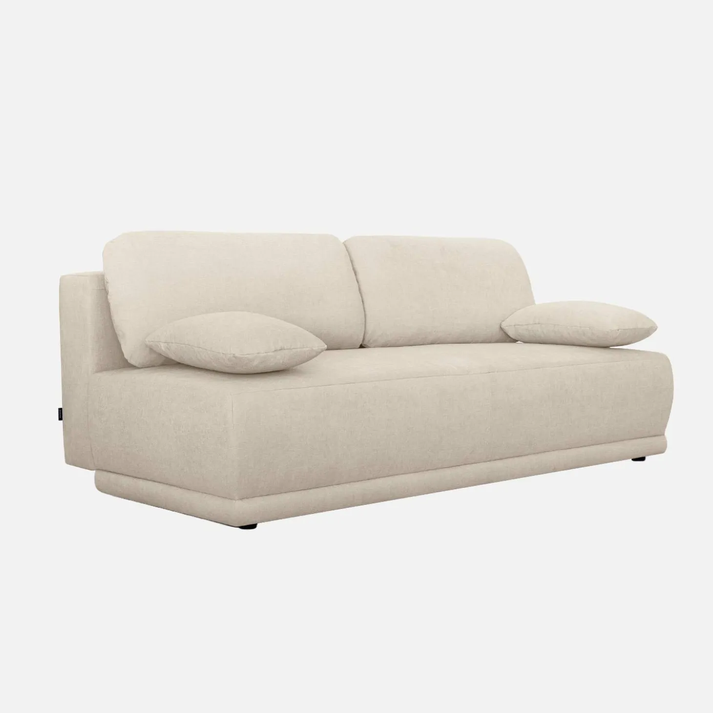 Sofá cama de chenilla, 3 plazas