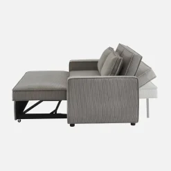 Sofá cama de pana, 2 plazas