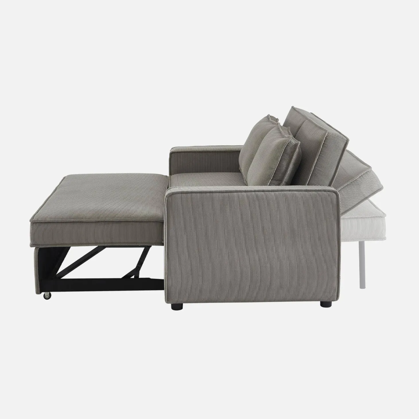 Sofá cama de pana, 2 plazas