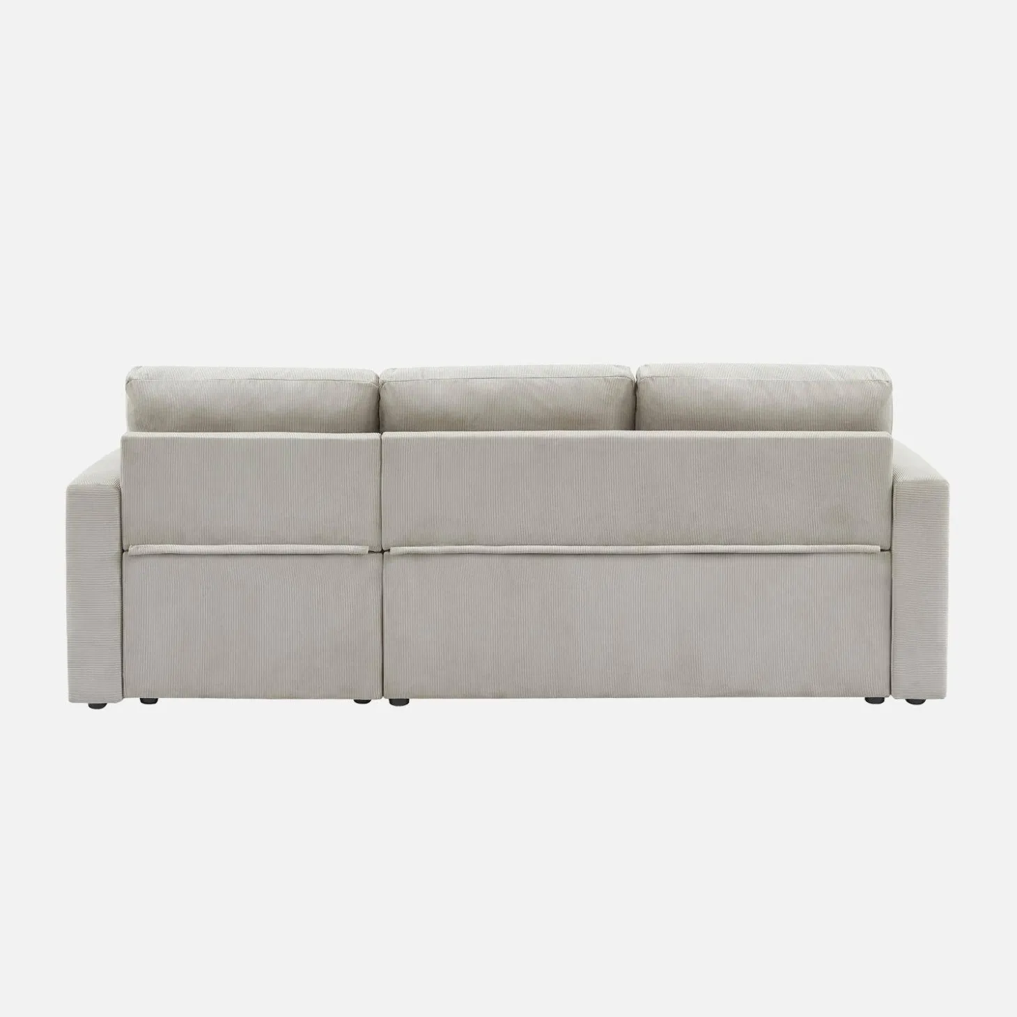 Sofá cama de pana, 3 plazas