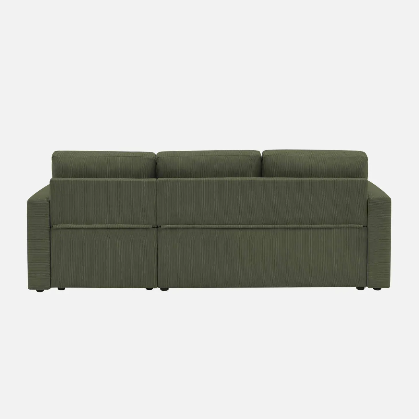 Sofá cama de pana, 3 plazas