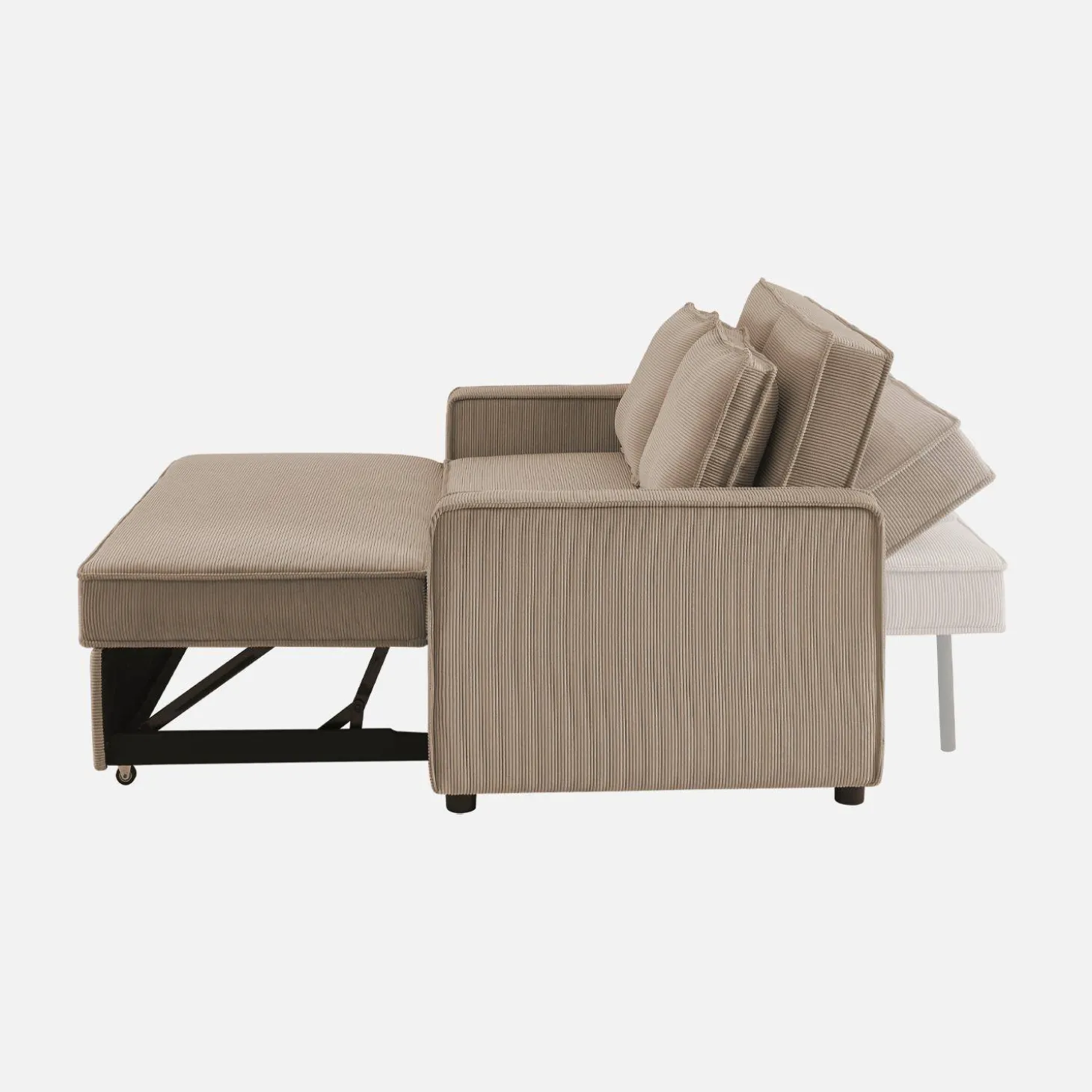 Sofá cama de pana, 2 plazas