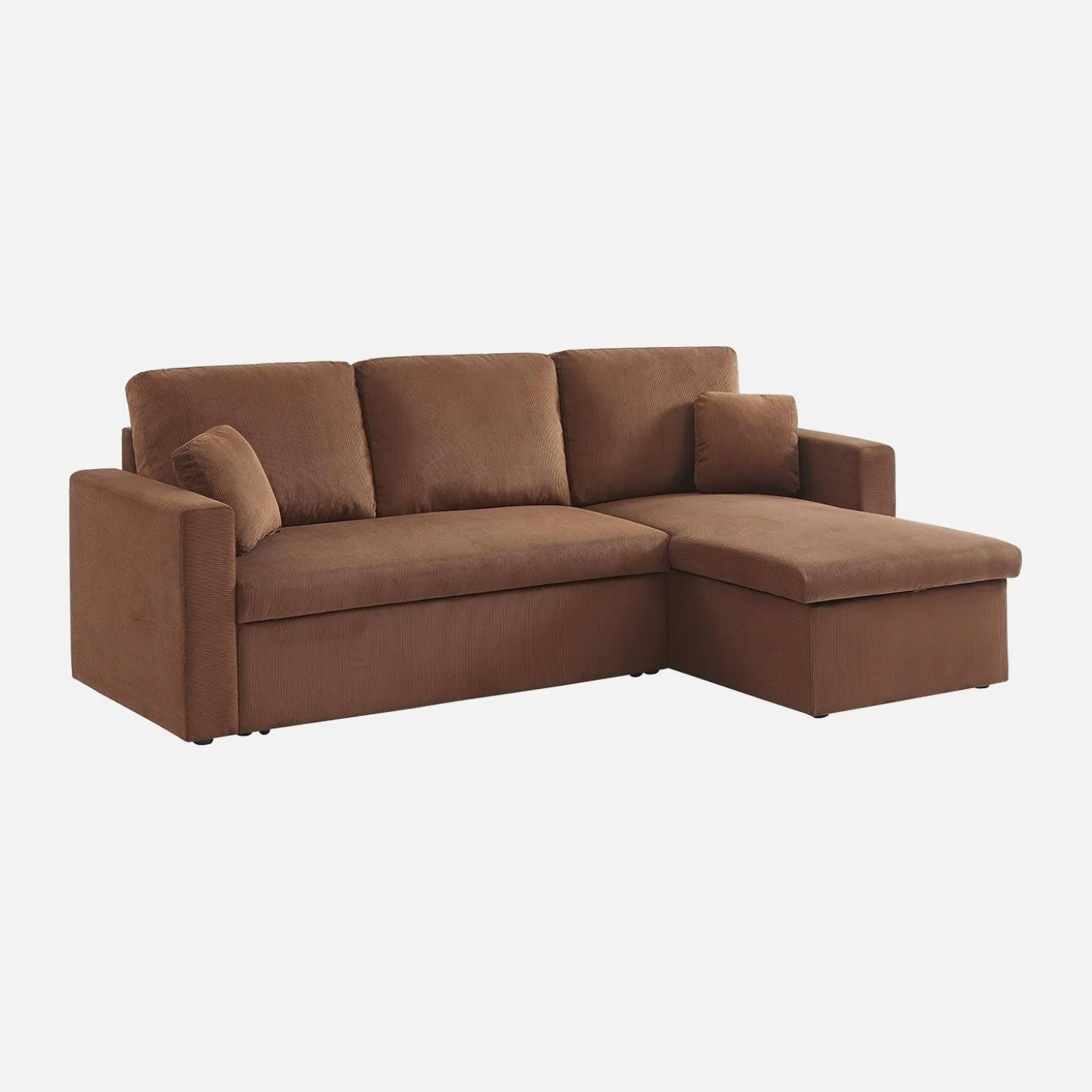 Sofá cama de pana, 3 plazas