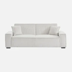 Sofá cama de pana, 3 plazas