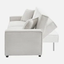 Sofá cama de pana, 3 plazas