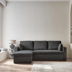Sofá cama de pana, 3 plazas