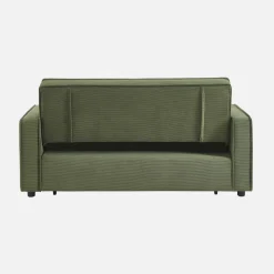 Sofá cama de pana, 2 plazas