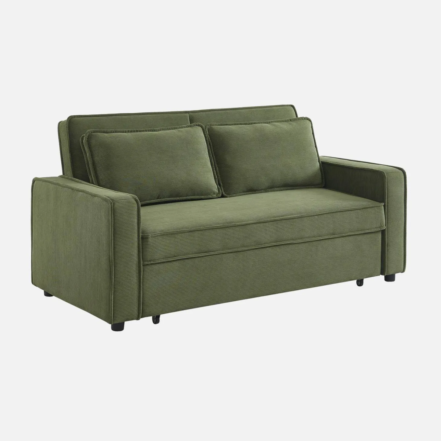 Sofá cama de pana, 2 plazas