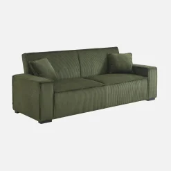 Sofá cama de pana, 3 plazas