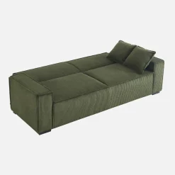 Sofá cama de pana, 3 plazas
