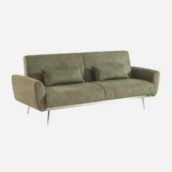 Sofá cama de pana fina de 2-3 plazas