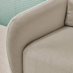 Sofá cama de tela chenilla, 3 plazas