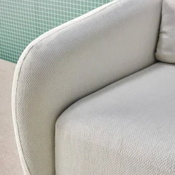 Sofá cama de tela chenilla, 3 plazas