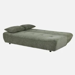 Sofá cama de tela chenilla, 3 plazas