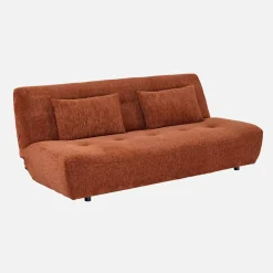 Sofá cama de tela chenilla, 3 plazas