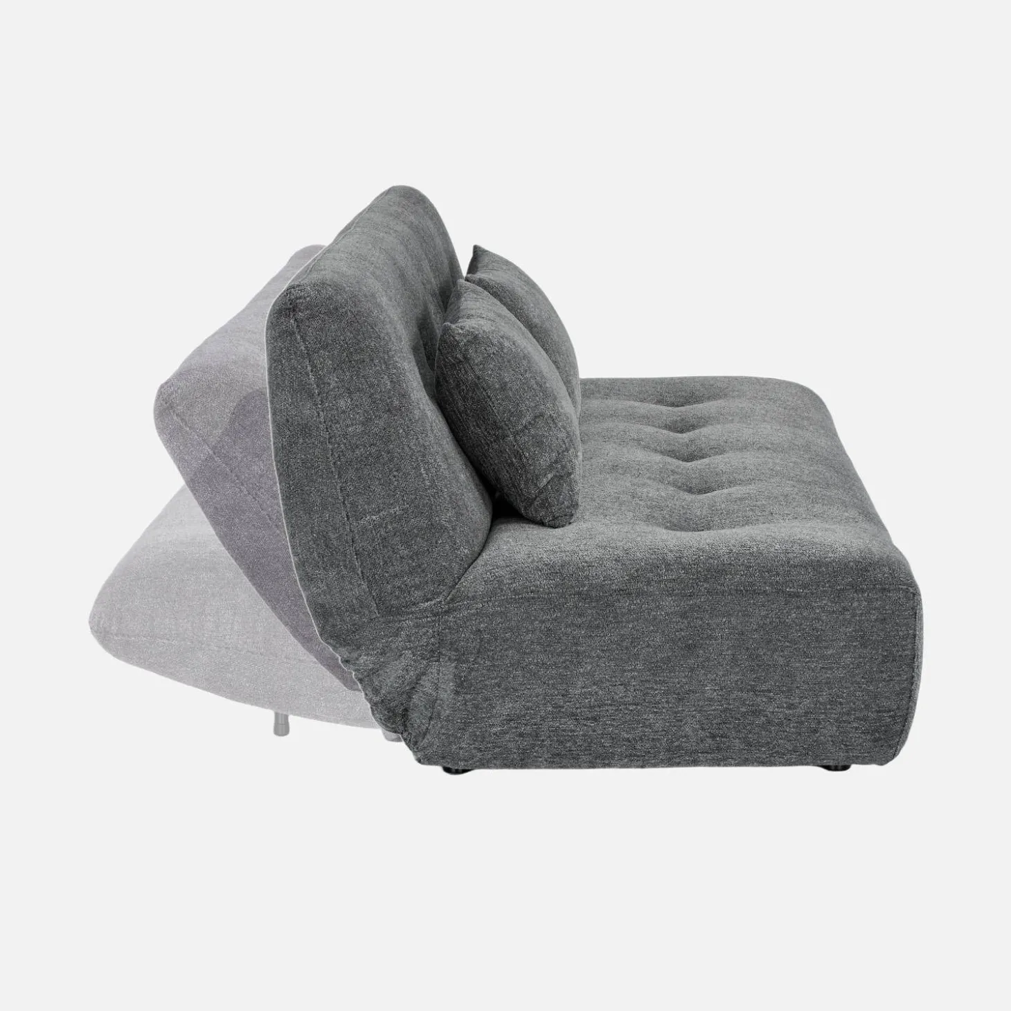 Sofá cama de tela chenilla, 3 plazas