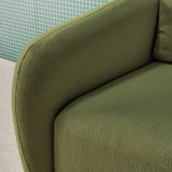 Sofá cama de tela chenilla, 3 plazas