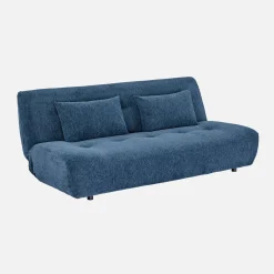 Sofá cama de tela chenilla, 3 plazas