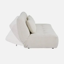 Sofá cama de tela chenilla, 3 plazas