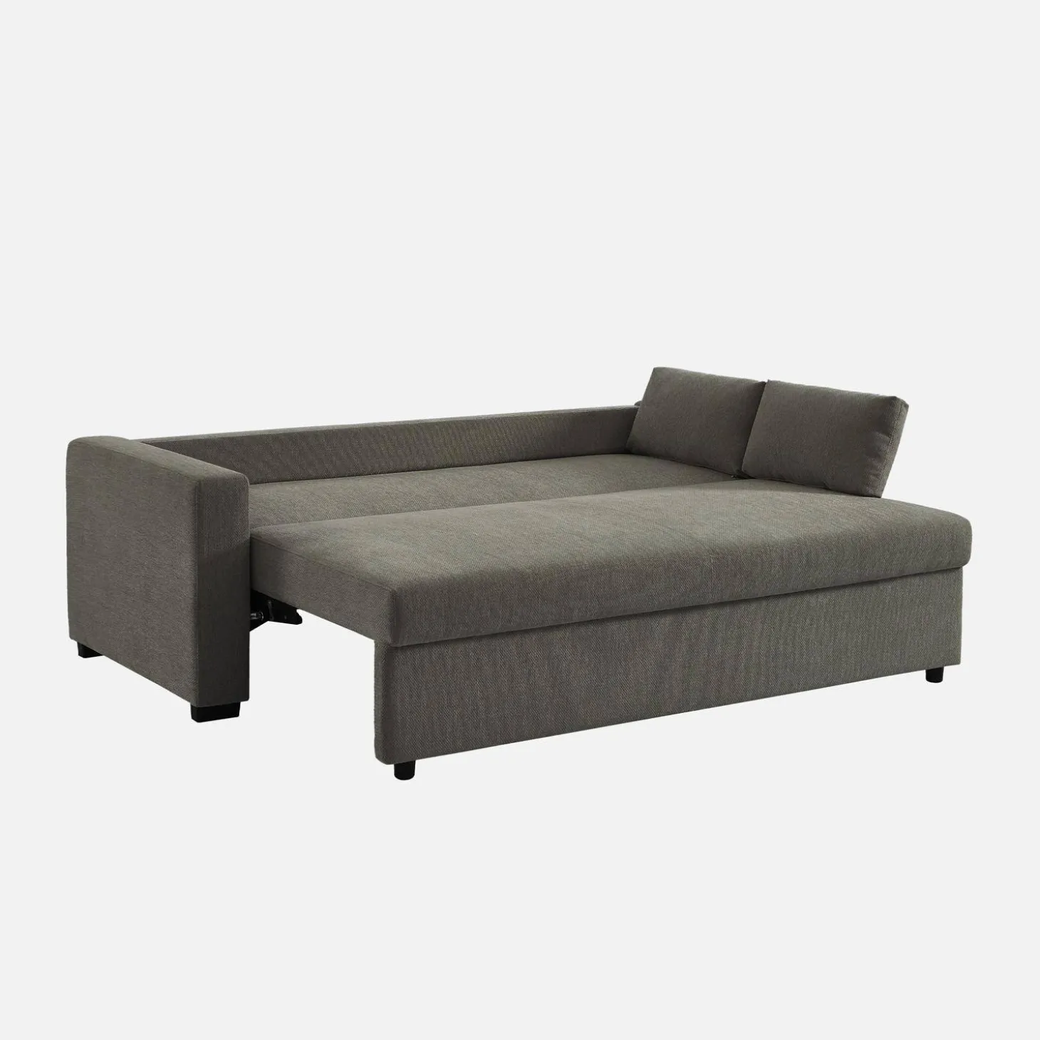 Sofá cama de tela liso de 3 plazas