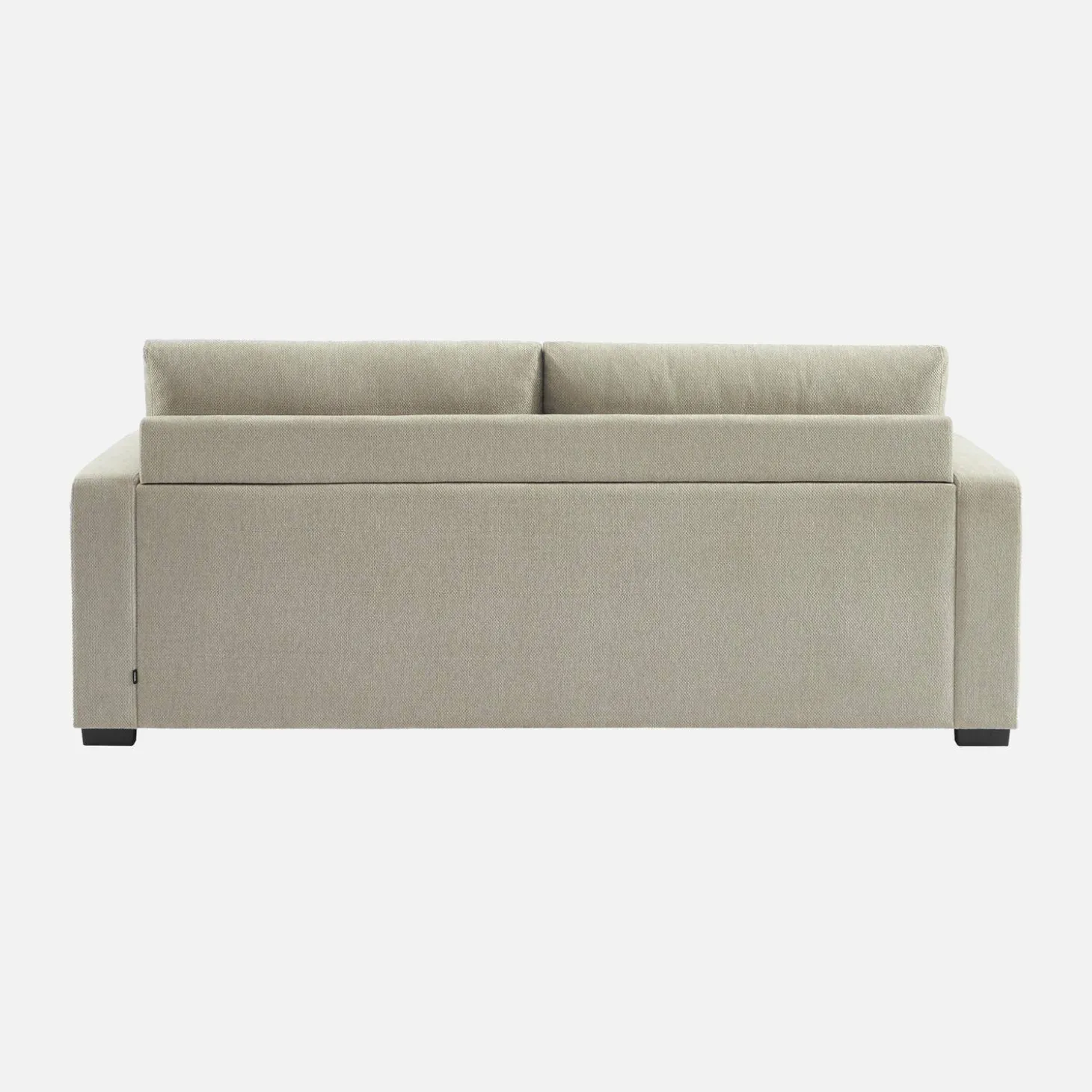 Sofá cama de tela liso de 3 plazas
